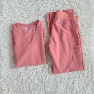 Figs scrub set women xs in Coral